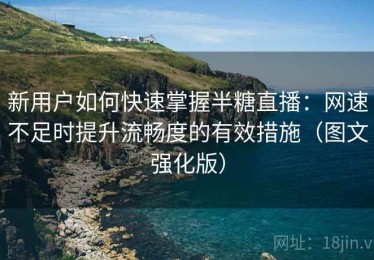 新用户如何快速掌握半糖直播：网速不足时提升流畅度的有效措施（图文强化版）