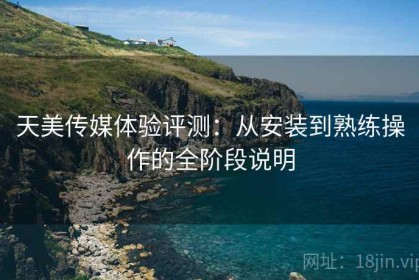 天美传媒体验评测：从安装到熟练操作的全阶段说明