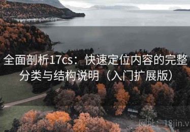 全面剖析17cs：快速定位内容的完整分类与结构说明（入门扩展版）