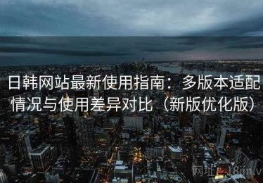 日韩网站最新使用指南：多版本适配情况与使用差异对比（新版优化版）