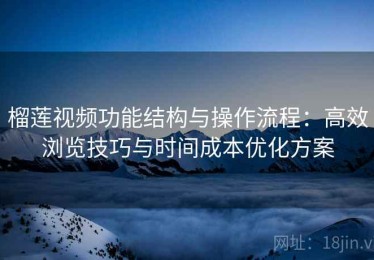 榴莲视频功能结构与操作流程：高效浏览技巧与时间成本优化方案