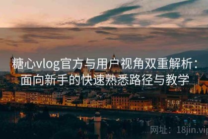 糖心vlog官方与用户视角双重解析：面向新手的快速熟悉路径与教学