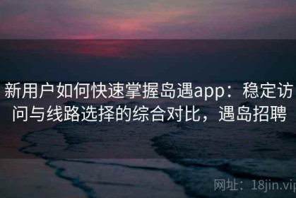 新用户如何快速掌握岛遇app：稳定访问与线路选择的综合对比，遇岛招聘