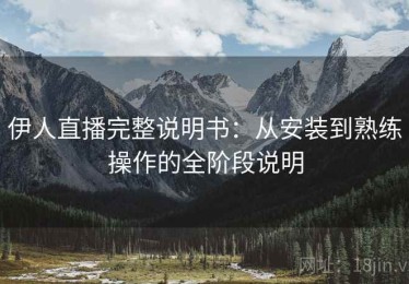 伊人直播完整说明书：从安装到熟练操作的全阶段说明