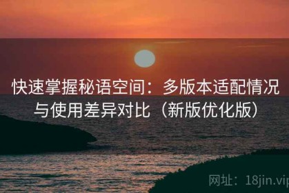 快速掌握秘语空间：多版本适配情况与使用差异对比（新版优化版）