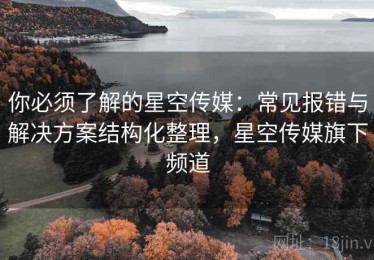 你必须了解的星空传媒：常见报错与解决方案结构化整理，星空传媒旗下频道