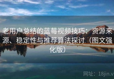 老用户总结的蓝莓视频技巧：资源来源、稳定性与推荐算法探讨（图文强化版）