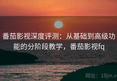 番茄影视深度评测：从基础到高级功能的分阶段教学，番茄影视fq