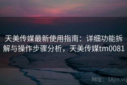 天美传媒最新使用指南：详细功能拆解与操作步骤分析，天美传媒tm0081