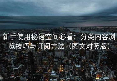 新手使用秘语空间必看：分类内容浏览技巧与订阅方法（图文对照版）