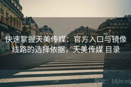 快速掌握天美传媒：官方入口与镜像线路的选择依据，天美传媒 目录