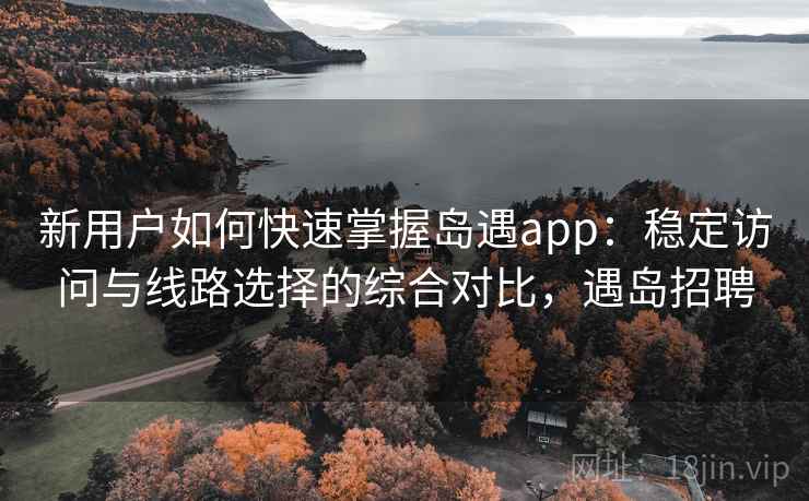 新用户如何快速掌握岛遇app：稳定访问与线路选择的综合对比，遇岛招聘