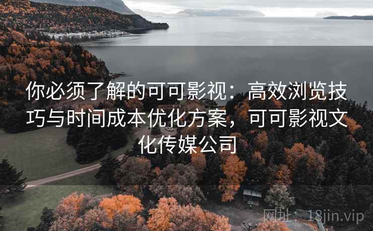 你必须了解的可可影视：高效浏览技巧与时间成本优化方案，可可影视文化传媒公司