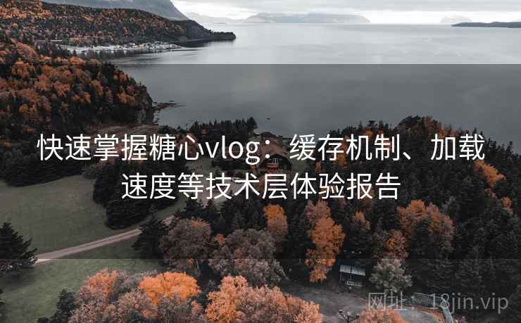 快速掌握糖心vlog：缓存机制、加载速度等技术层体验报告