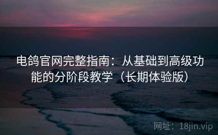 电鸽官网完整指南：从基础到高级功能的分阶段教学（长期体验版）