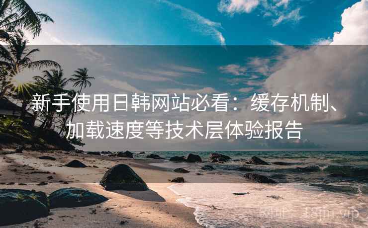 新手使用日韩网站必看：缓存机制、加载速度等技术层体验报告