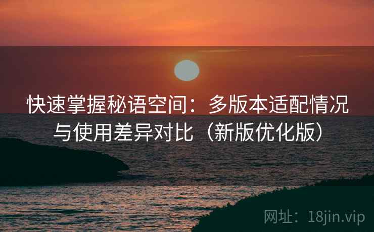 快速掌握秘语空间：多版本适配情况与使用差异对比（新版优化版）