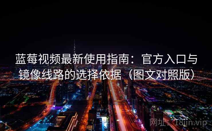 蓝莓视频最新使用指南：官方入口与镜像线路的选择依据（图文对照版）