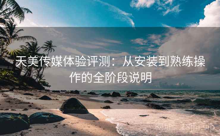 天美传媒体验评测：从安装到熟练操作的全阶段说明