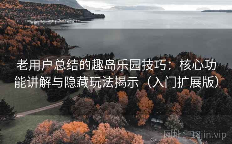 老用户总结的趣岛乐园技巧：核心功能讲解与隐藏玩法揭示（入门扩展版）